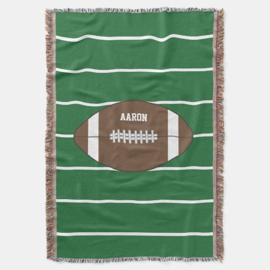 Gepersonaliseerde Football Blanket Deken (Voorkant Verticaal)