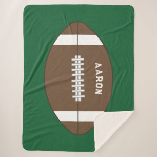 Gepersonaliseerde Football Blanket Sherpa Deken