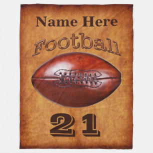 Gepersonaliseerde Football Blanket,  vormgeving Fleece Deken