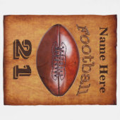 Gepersonaliseerde Football Blanket,  vormgeving Fleece Deken (Voorkant (Horizontaal))