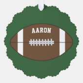 Gepersonaliseerde Football cadeau Ornamenten (Voorkant)