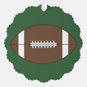 Gepersonaliseerde Football cadeau Ornamenten (Achterkant)