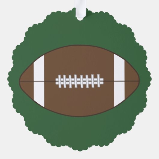 Gepersonaliseerde Football cadeau Ornamenten (Achterkant)