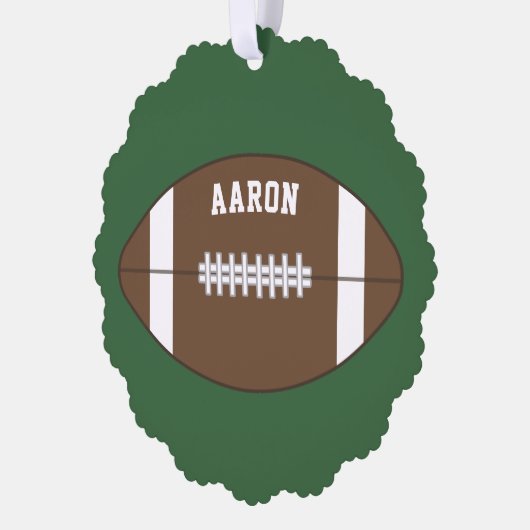 Gepersonaliseerde Football cadeau Ornamenten (Links)
