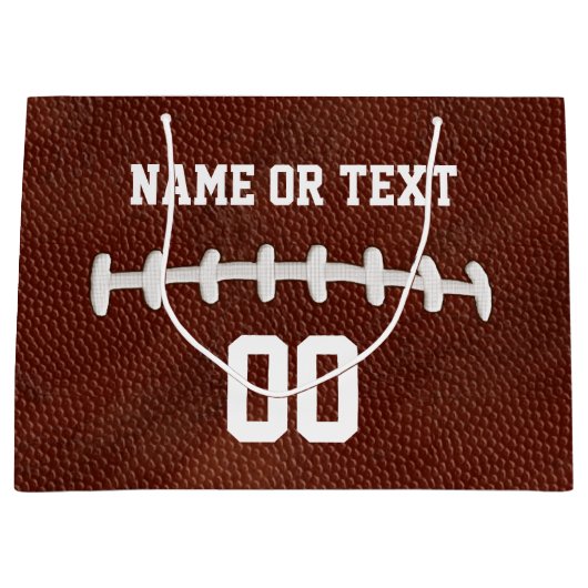 Gepersonaliseerde Football Cadeaus, Jouw naam, Aan Groot Cadeauzakje (Voorkant)