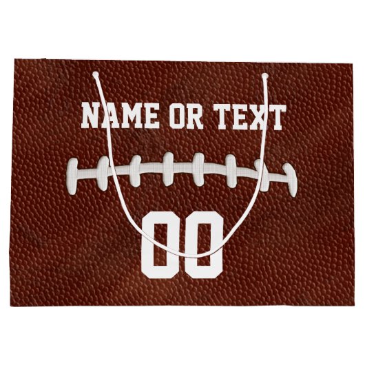 Gepersonaliseerde Football Cadeaus, Jouw naam, Aan Groot Cadeauzakje (Achterkant)