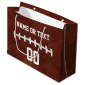 Gepersonaliseerde Football Cadeaus, Jouw naam, Aan Groot Cadeauzakje (Voorkant Gekanteld)