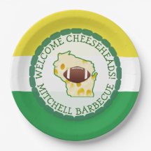 Gepersonaliseerde Football Cheese Head Paper Borde
