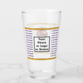 Gepersonaliseerde Football Coach Gifts, LOGO of Ve Glas (Achterkant)