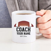 Gepersonaliseerde Football Coach Waardering Jumbo Grote Koffiekop