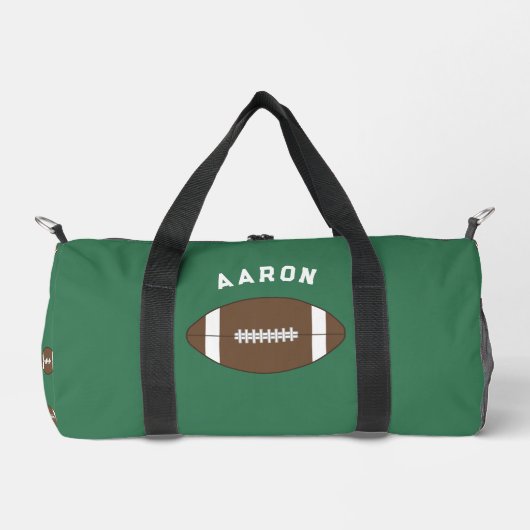 Gepersonaliseerde Football Duffel Bag Gift Plunjezak (Voorkant)