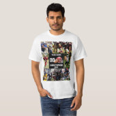 Gepersonaliseerde Football Fotocollage Sport T-shirt (Voorkant volledig)