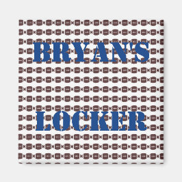 Gepersonaliseerde Football Locker Magneet