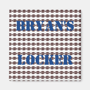 Gepersonaliseerde Football Locker Magneet