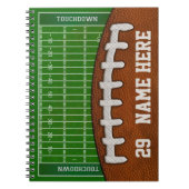 Gepersonaliseerde Football Notitieboeken Jouw naam (Voorkant)