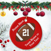 Gepersonaliseerde Football Ornamenten naam, team, 