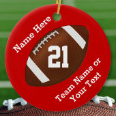 Gepersonaliseerde Football Ornamenten naam, team, 