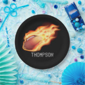 Gepersonaliseerde football partij papieren bordje (Feest)