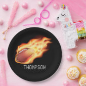 Gepersonaliseerde football partij papieren bordje (Feest)