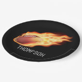 Gepersonaliseerde football partij papieren bordje (Gekanteld)