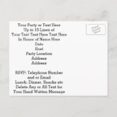 Gepersonaliseerde Football Party Nodigt elke KLEUR Uitnodiging Briefkaart (Achterkant)