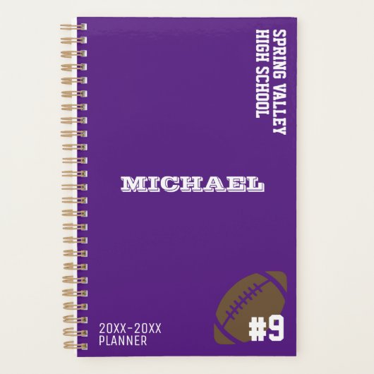 Gepersonaliseerde Football Planner (Voorkant)