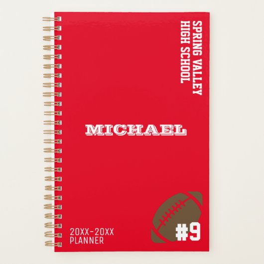 Gepersonaliseerde Football Planner (Voorkant)
