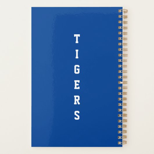 Gepersonaliseerde Football-planner op de middelbar Planner (Achterkant)