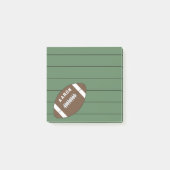 Gepersonaliseerde Football Post It Notes Gift (Voorkant)