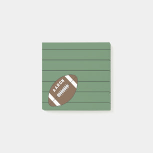 Gepersonaliseerde Football Post It Notes Gift