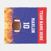 Gepersonaliseerde Football Sport Modern Fleece Deken (Voorkant (Horizontaal))