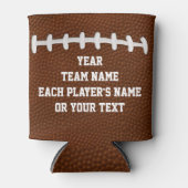 Gepersonaliseerde Football Team Gifts met JOUW TEK Blikjeskoeler (Voorkant)