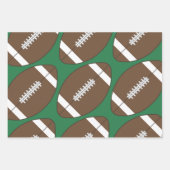 Gepersonaliseerde Football Wrapping Papier Set Inpakpapier Vel (Voorkant 2)