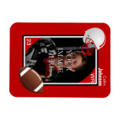 Gepersonaliseerde Footballs magneet (Horizontaal)