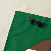 Gepersonaliseerde Footballs strandlaken (In situ)