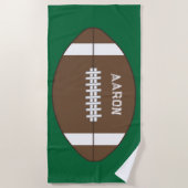 Gepersonaliseerde Footballs strandlaken (Voorkant)