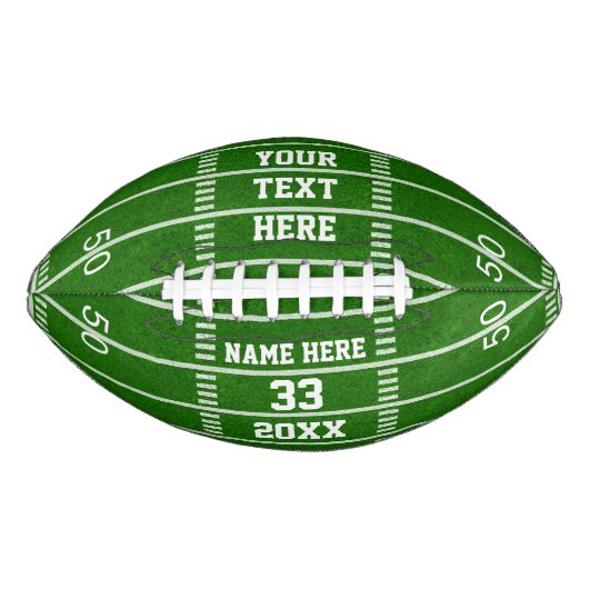 Gepersonaliseerde Footballs veldeigenschappen voor (Voorkant)