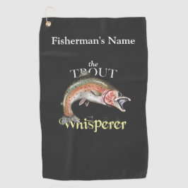 Gepersonaliseerde forel fluisteraar donker Gevist  Golfhanddoek