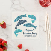 Gepersonaliseerde forel vis Pensioen Partij Servet (Insitu)