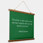 Gepersonaliseerde Forest Green 36x26 Inspirerend Hangend Wandkleed (Gebogen)