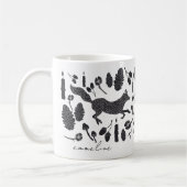 Gepersonaliseerde Forest Woodland Fox Animal Koffiemok (Links)