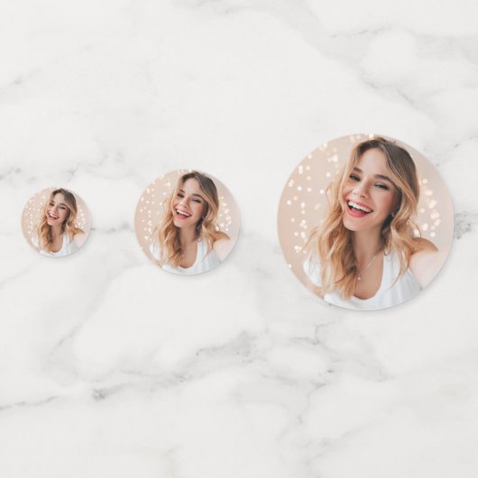 Gepersonaliseerde foto 16e verjaardag Confetti (Voorkanten)