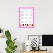 Gepersonaliseerde foto 2018 Kalender Poster (Thuiskantoor)