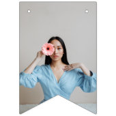 Gepersonaliseerde foto 30e verjaardag Bunting Bann Vlaggetjes (Eerste vlag)