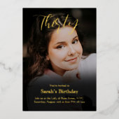 Gepersonaliseerde foto 30e verjaardag uitnodiging (Voorkant)
