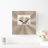 GEPERSONALISEERDE FOTO 60-jarig Huwelijksjubileum  Vierkante Klok (Huis)