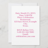 Gepersonaliseerde foto 80ste verjaardag ballonnen kaart (Achterkant)