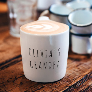 Gepersonaliseerde foto   Aangepast cadeau voor opa Espresso Kop