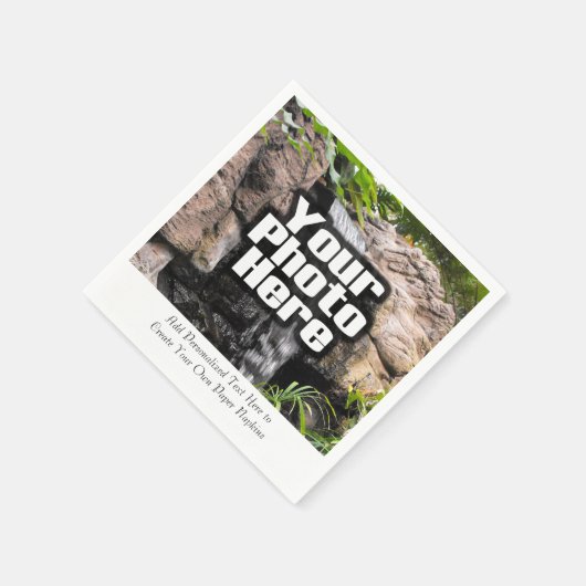 Gepersonaliseerde foto Aangepaste digitale Afbeeld Servetten (Hoek)