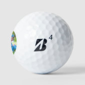 Gepersonaliseerde foto aangepaste huisdier of fami golfballen (Logo)